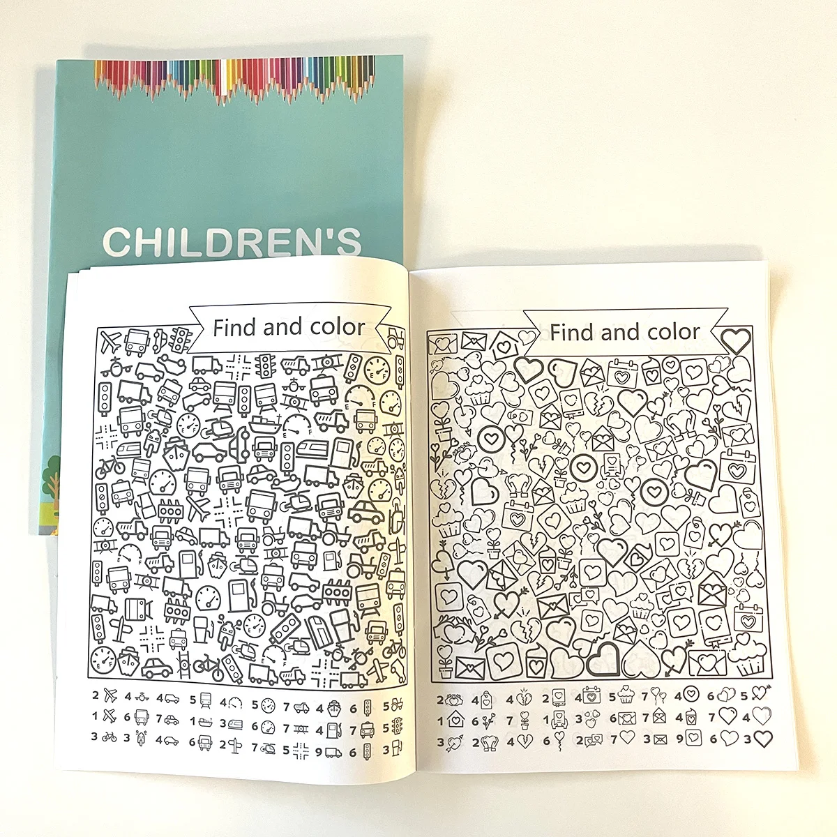 Children Shape Coloring Workbook, Fun Brain Teaser Practice, Help Kids Strengthen Fine Motor Skills & Hand-eye Coordination