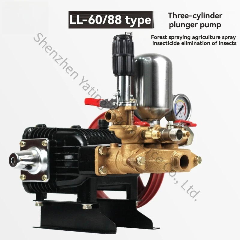 26/60 Type Three-cylinder Plunger Pump Sprayer High-pressure Agricultural Motor Sprayer New Thickened