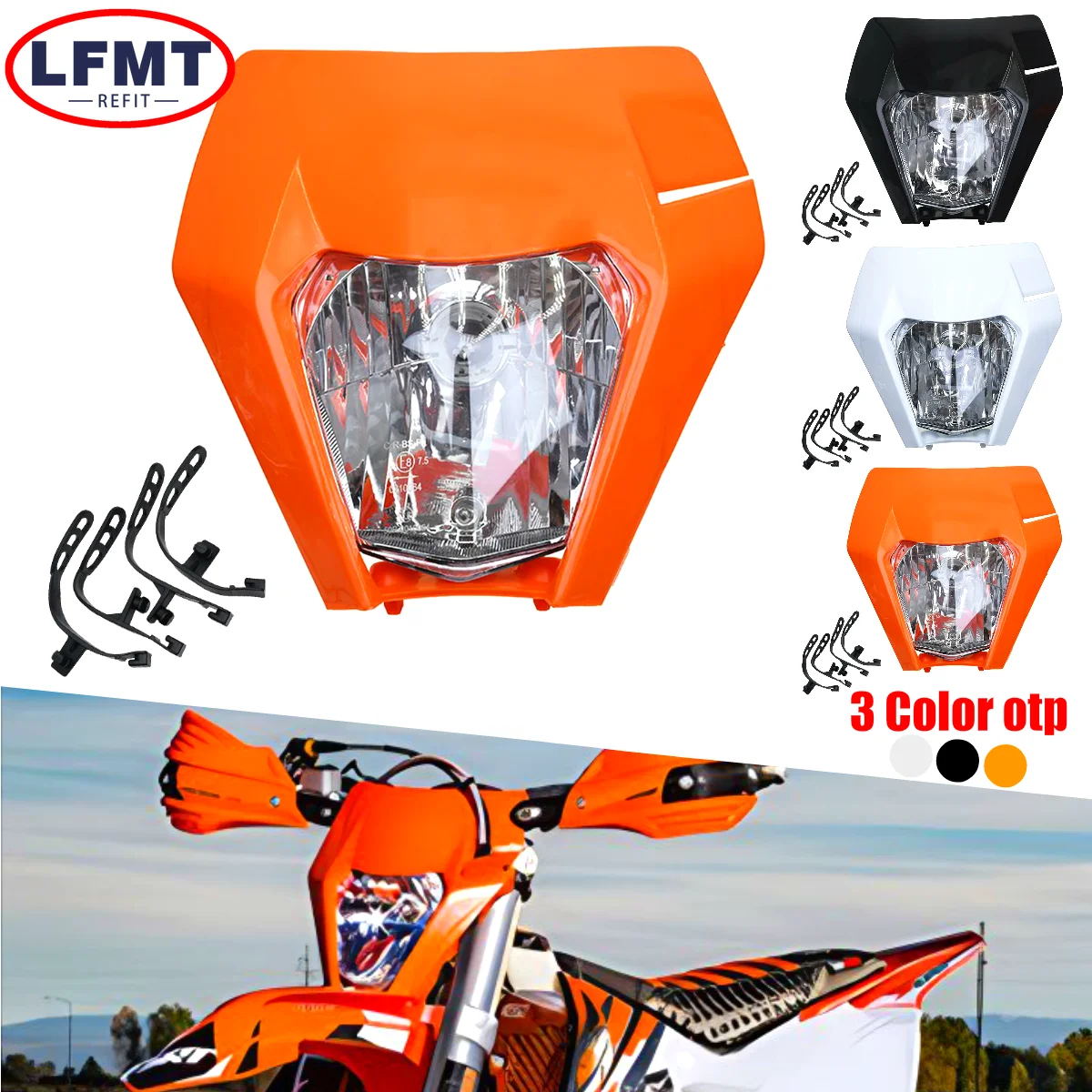 

High-Quality Universal Motorcycle Headlight Head Light Lamp for KTM EXC EXCF SXF SX XC XCW XCF XCFW 125 150 250 350 450 530