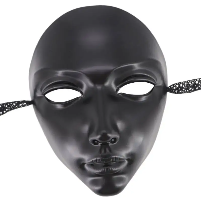 39BD Maschera elegante per feste Halloween Design leggero e traspirante Comodo accessorio per costumi Misteriosi oggetti