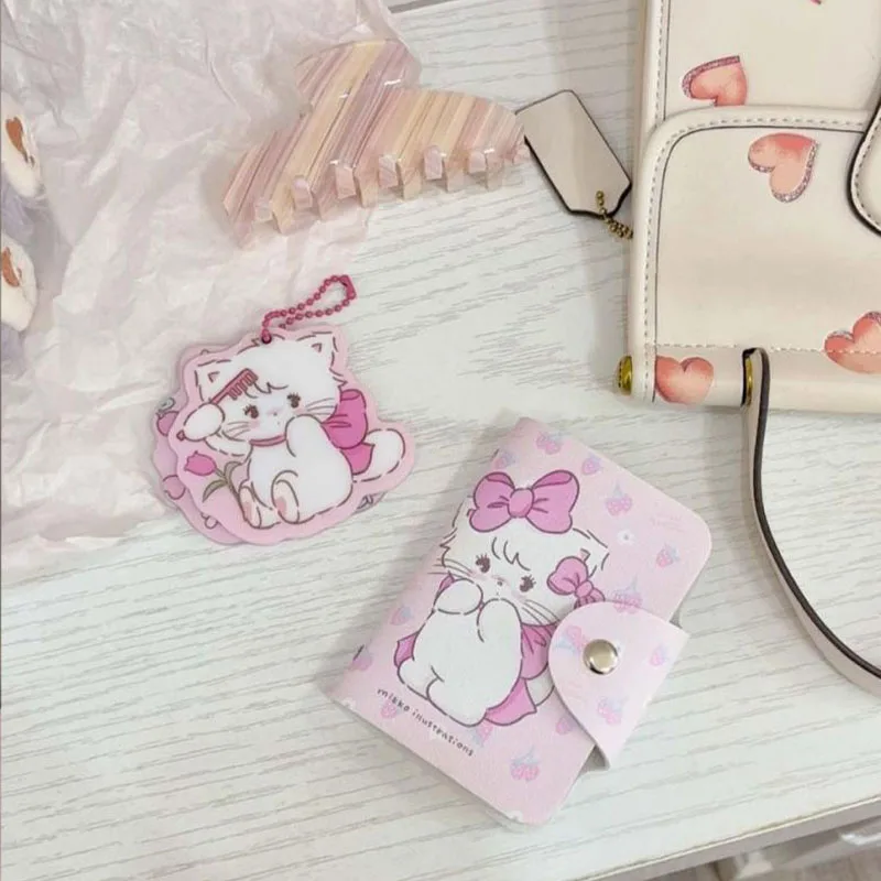 New Kawaii Mikko Card Bag Compact High-Capacity Multi Slot Card Pack Cartoon Cute Ins Birthday Gifts Girlfriend Gifts For Girls