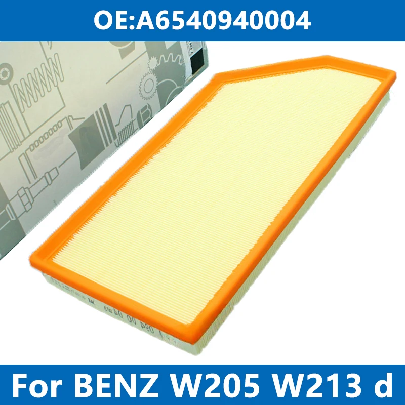 Element do czyszczenia filtra powietrza samochodowego A6540940004 Do silnika Mercedes Benz W205 W206 W213 W222/3 C180d C200 E220 E300 GLC/E/S CLS S350d