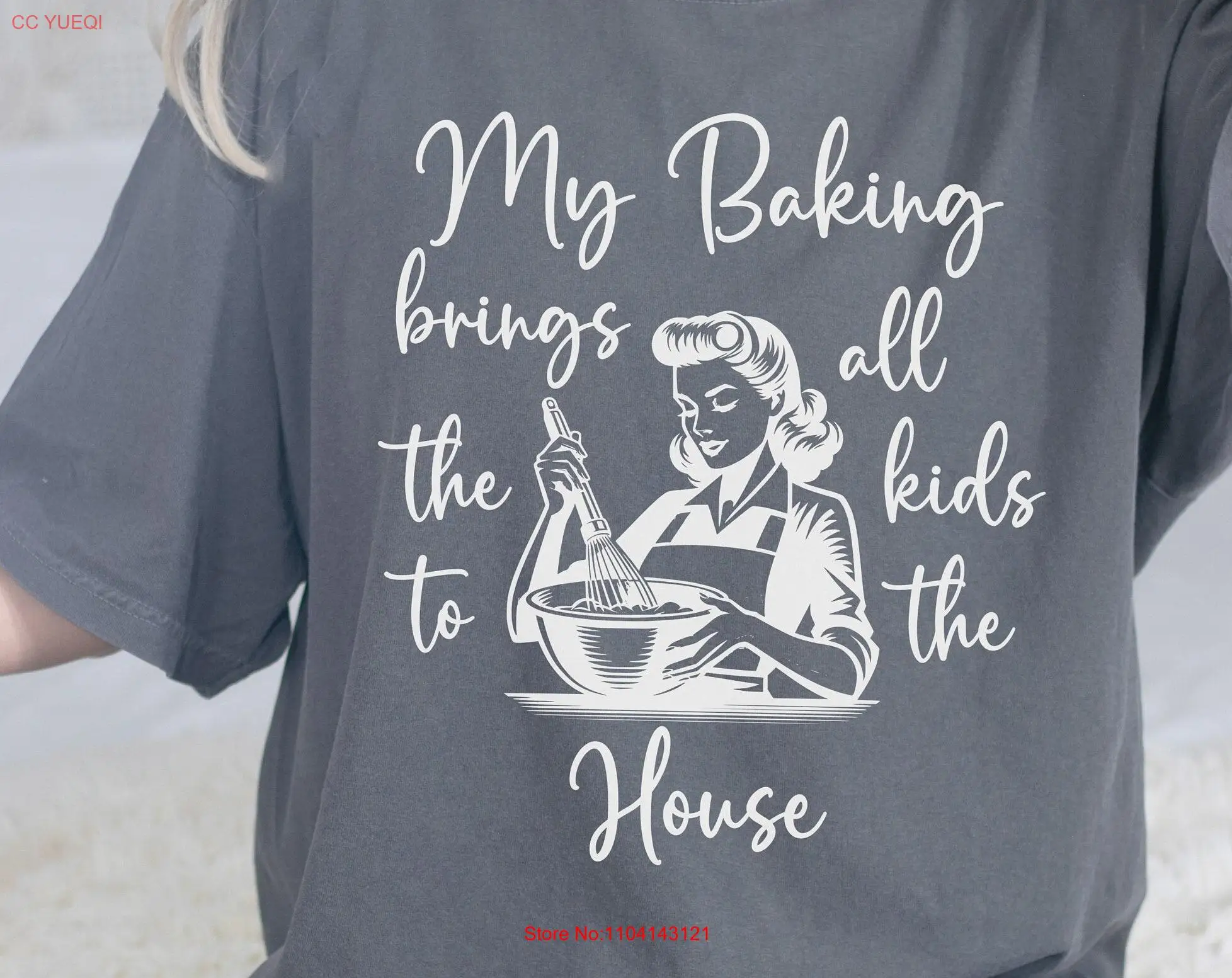 

Забавная футболка для выпечки Пекарь День матери Мама Премиум Бабушка день рождения Мои приносит все дети домой