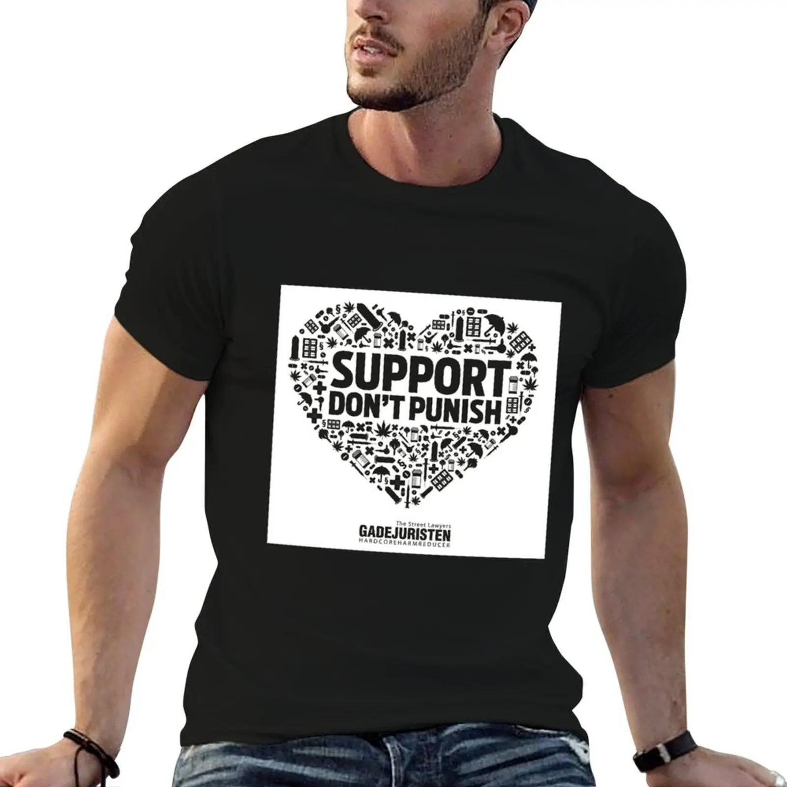 

Support Don_amp_39_t Punish - Gadejuristen (Denmark) T-Shirt t shirts cotton 100% t shirt man cotton T-Shirt