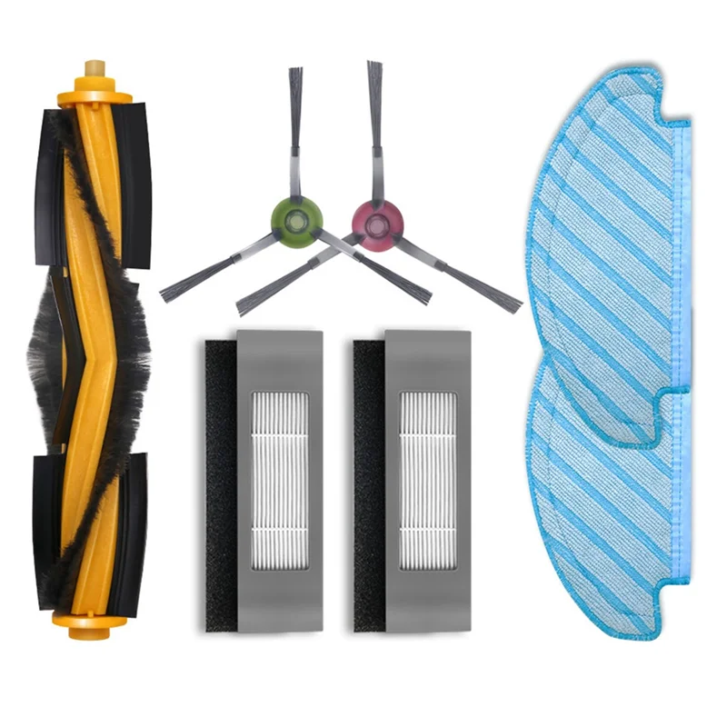 Piezas de mopa de cepillo lateral principal para Ecovacs Deebot OZMO 920 950 T8 T9 Yeedi 2 Hybrid Vac Hepa Filter