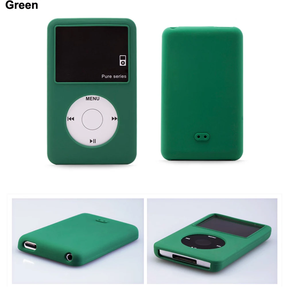 Capa protetora de silicone para ipod 6th classic 80gb 120gb 7th clássico fino 160gb suporte capa couqe funda