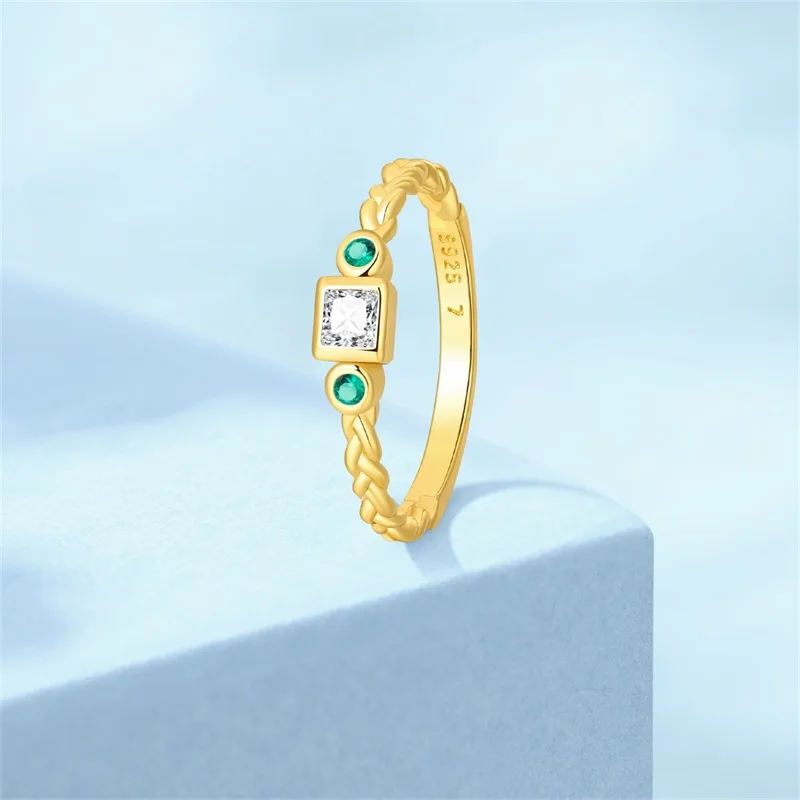 Original 925 Sterling Silver Minimalist The Milky Way Shines Brightly Zircon Ring For Men Women Fit Wedding Party Jewelry Gifts