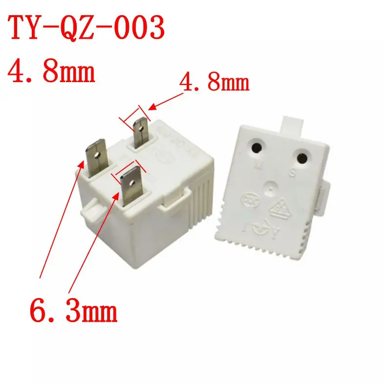 

Replacement 3-pin Freezer Compressor Starter TY-QZ-003 Protector for Haier Rongsheng Hisense Refrigerator Universal Parts