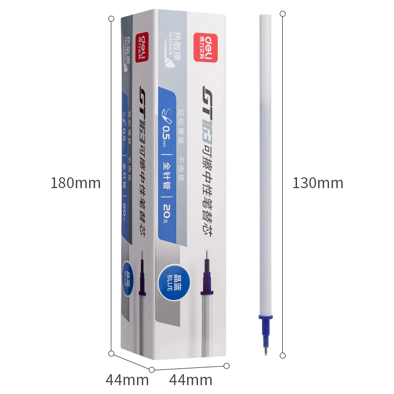 Deli стираемая ручка заправка чернильные синие Черные пористые ручки 0,5 мм для GT6 стираемая гелевая ручка замена основной школьные офисные ка...
