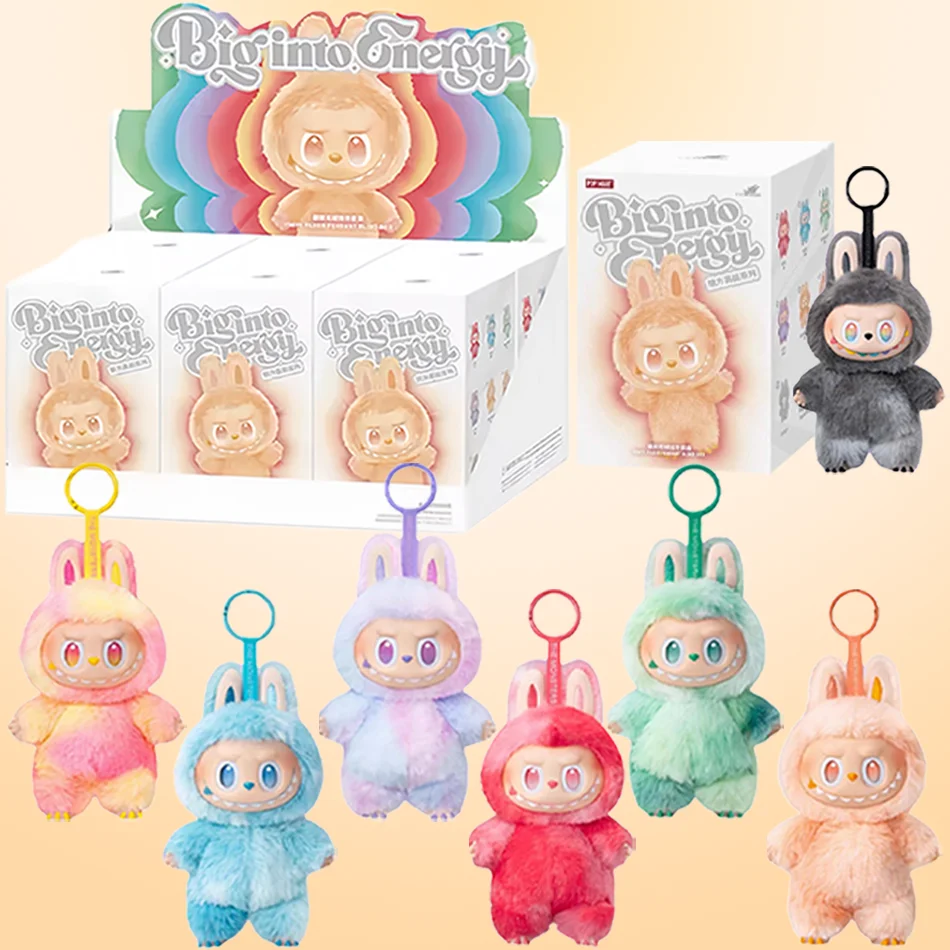 

New Hot Anime Figure Labubu Have A Seat Series Pendant Flocking Doll Model Toy Kawaii Monster Replica Keychain Toy Birthday Gift