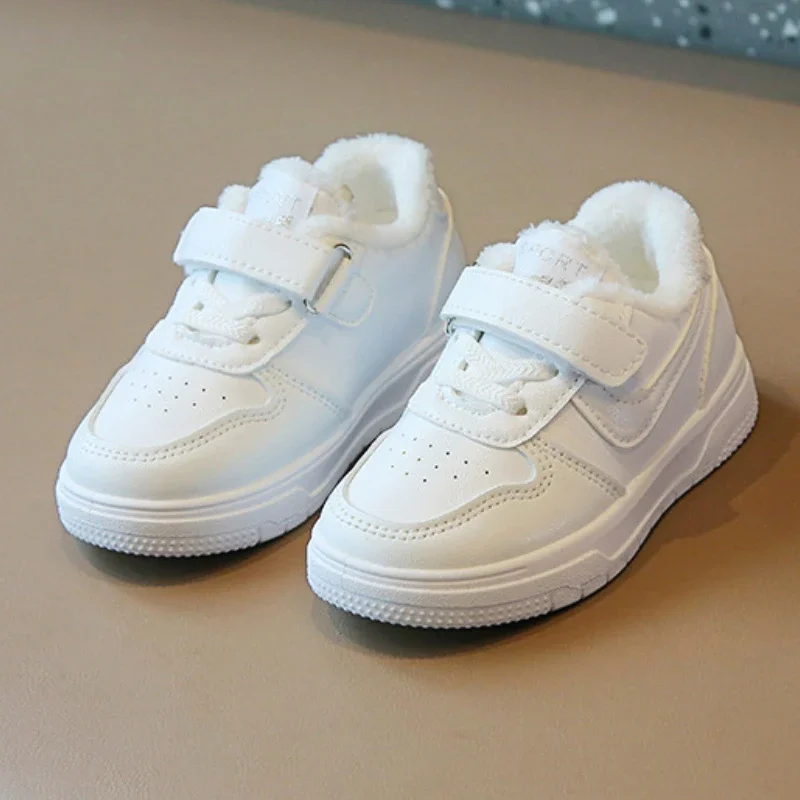 

Детские кроссовки для мальчиков и девочек, повседневная спортивная обувь для бега, новая мягкая удобная модная зимняя детская теплая обувь для малышей