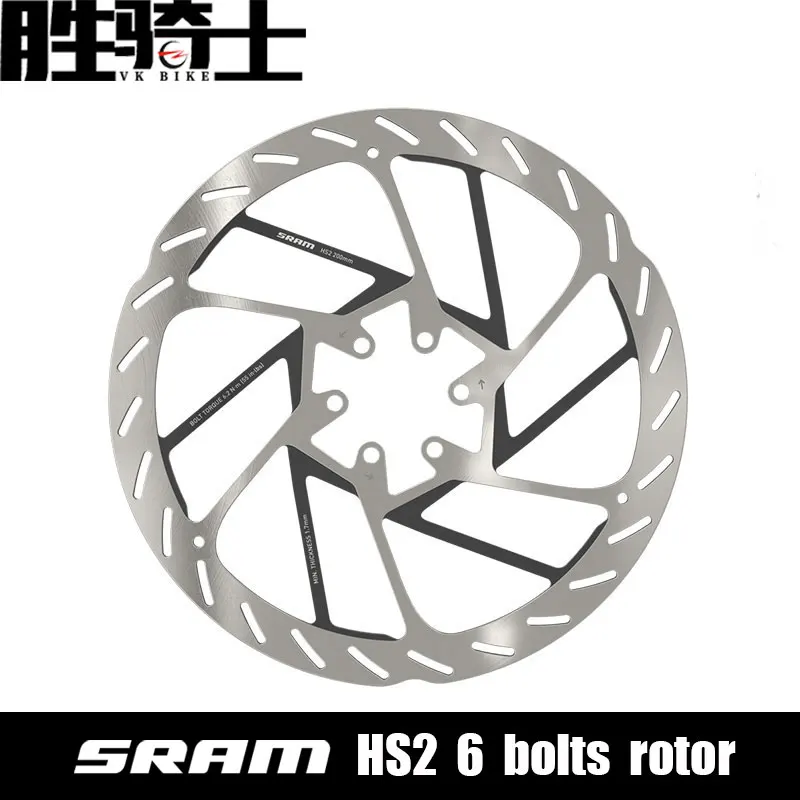 SRAM HS2 Rotor Disc Brake Rotor 6 BOLTS 220mm 200mm 180mm 160mm  Discs Rotors for mountain bike road bicycle