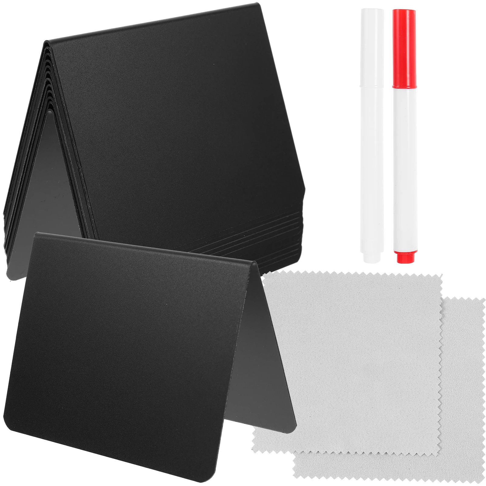 1Set Mini Blackboard Sign Simple Design Lightweight Portable Standing Message Price Board for Food Table Party Wedding Display