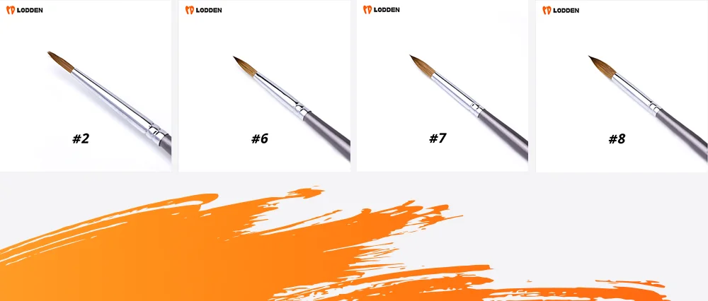 1 Stück 100 % Nerzhaar Dental Porzellan Stift Harz Pinsel Stift Dental Gestaltung Porzellan Zähne Zahnarzt Werkzeuge Labor für Lodden – Detail 4