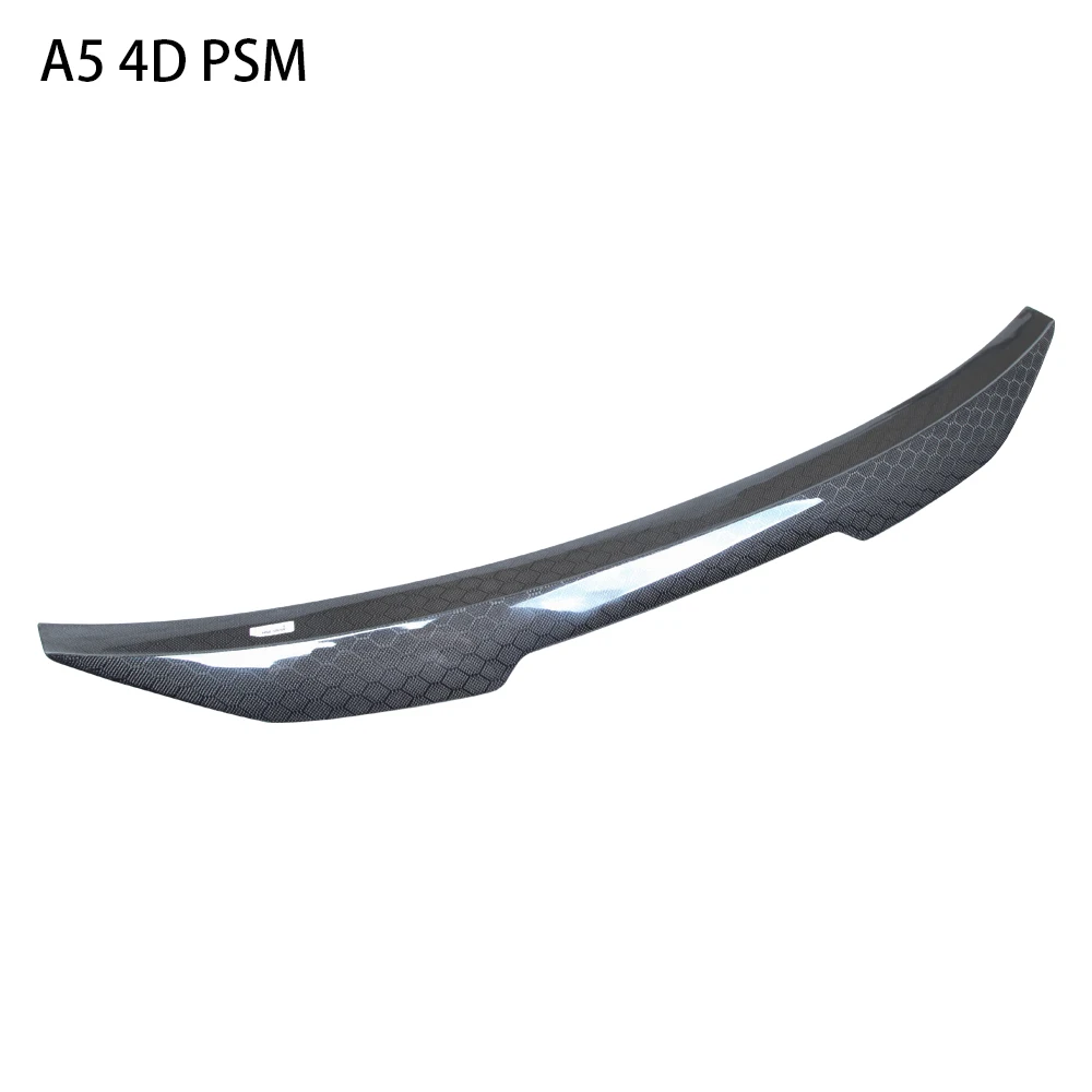 لأودي A5 B8 B8.5 4 أبواب سبورتباك 8TA PSM نمط العسل ألياف الكربون الخلفي سبويلر الجذع الجناح 2009-2017 #4