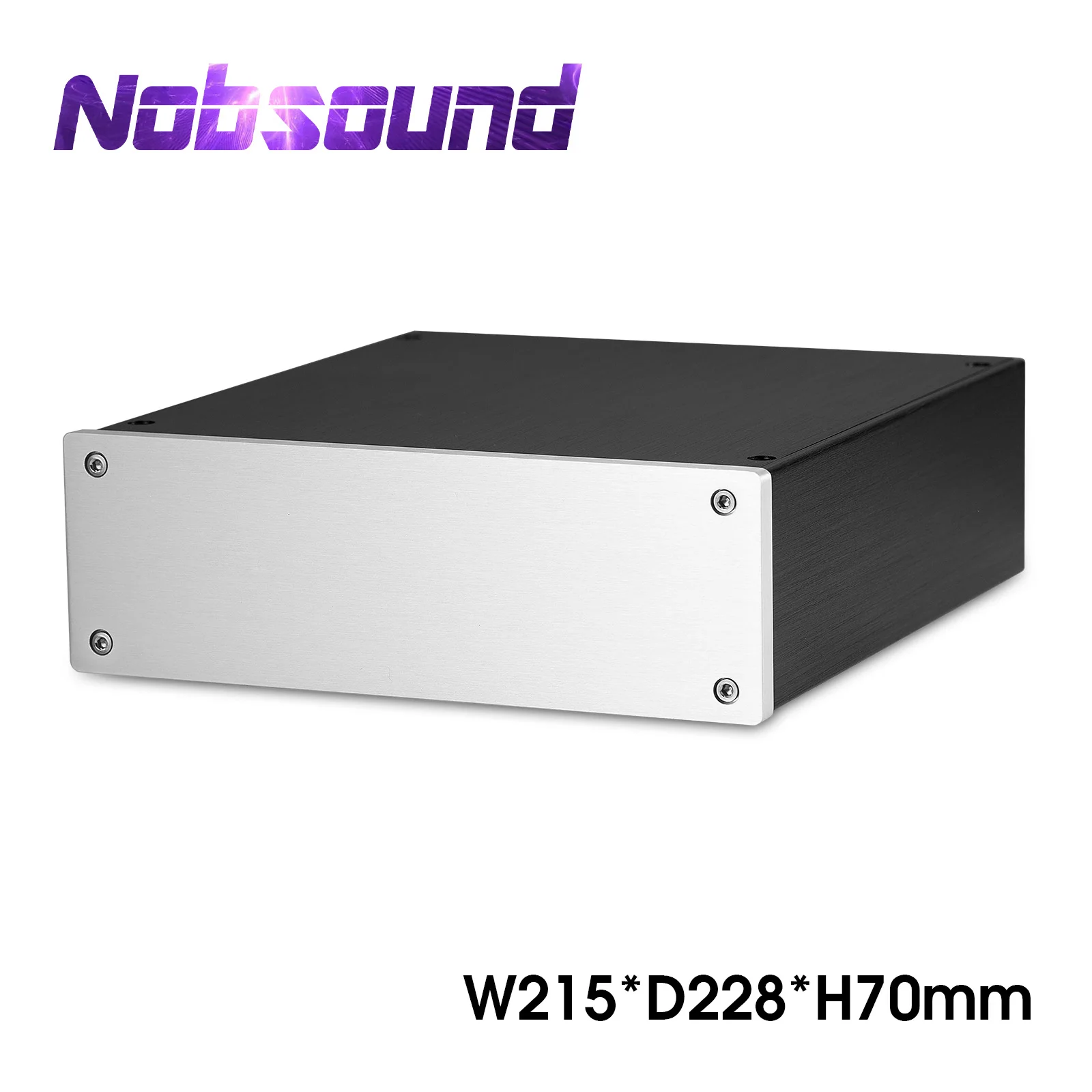 Nobsound Aluminum Chassis for DIY Amplifier Metal Case Headphone Amp Enclosure DAC BOX