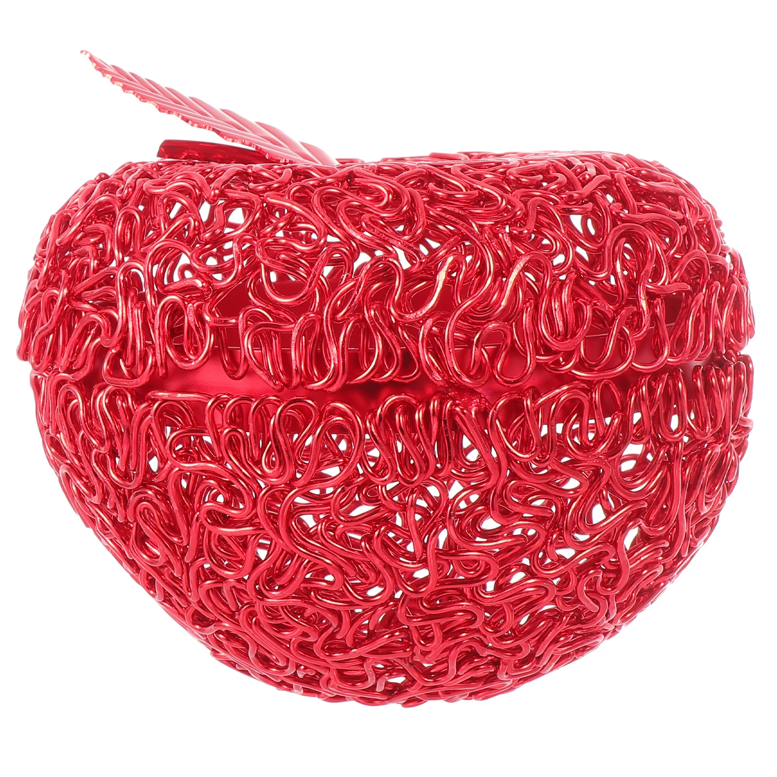 جوفاء خارج التفاح على شكل جرة الفواكه المجففة الحلوى صندوق تخزين عيد الميلاد سطح المكتب الزينة صندوق تخزين جرة الحلوى سطح المكتب تزين