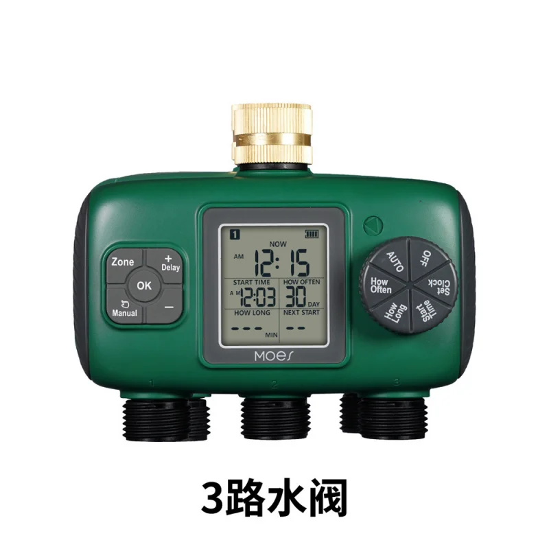 IP55 Waterproof Water Valve Timer - 1-4 Channels | Knob & Button Control | LCD Display | Garden Irrigation