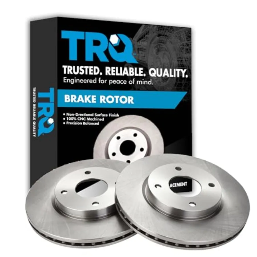 

Комплект переднего тормозного ротора с вентиляцией для Nissan Cube 2009-2014 2007-2012 Sentra 2007-2012 Versa Steel Grey, высокопроизводительное охлаждение