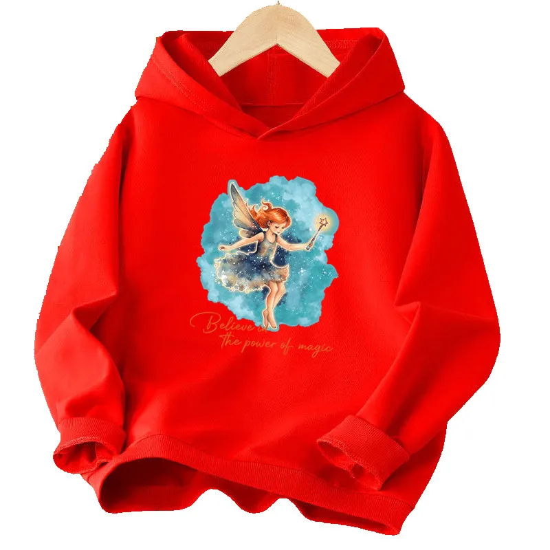 

Детская толстовка с капюшоном и длинным рукавом, с принтом