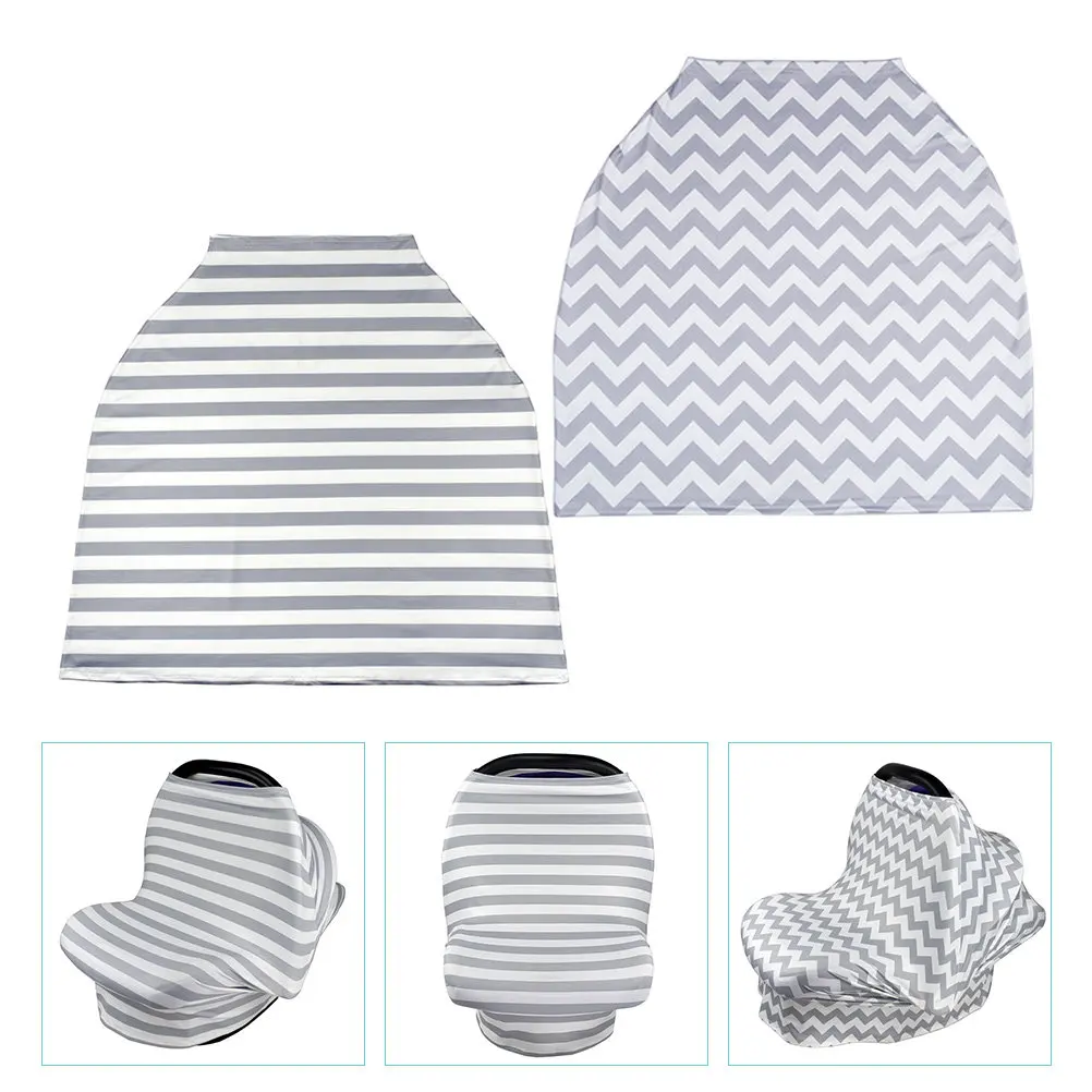 2pcs-baby-car-seats-canopy-nursing-cover-stretchy-infant-carrier-cover-breathable-baby-stroller-shade-seat-covers-for-boys-girls
