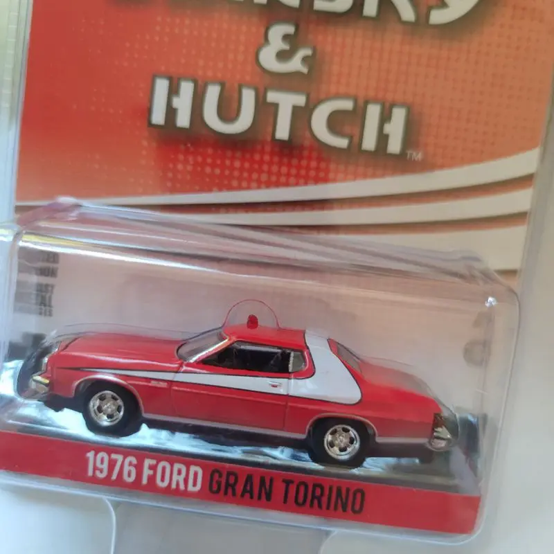 Greenlight Diecast Alloy 1/64 1976 Ford GRAN TORINO Car Model Red Adult Classic Collection Static Display Boy Toy