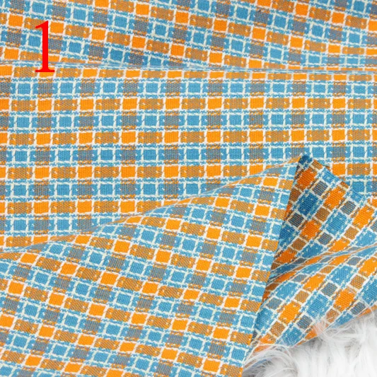 110cm x 50cm Cotton check elastic cloth yarn dyed Scottish plaid soft stretch fabric for bags garment longuette dress