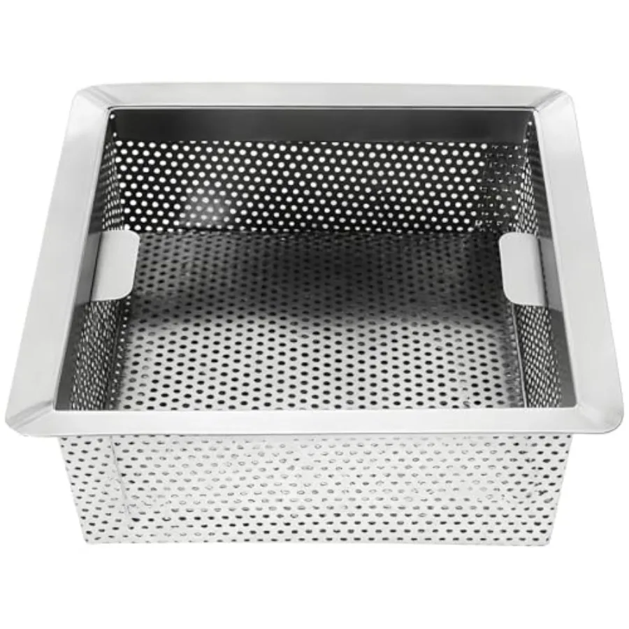 

Stainless Steel Floor Drain Strainer 8.7 x 8.7 x 3.1 in Large Capacity Anti-Clog Kitchen Sink Drain Cover Easy to Clean Long-la