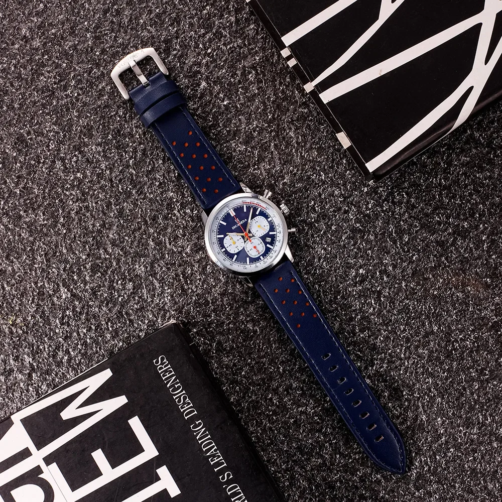 INCASEDA chronograph 42mm multifunctional quartz movement men's luxury series ultra bright luminous fashionable quartz watch
