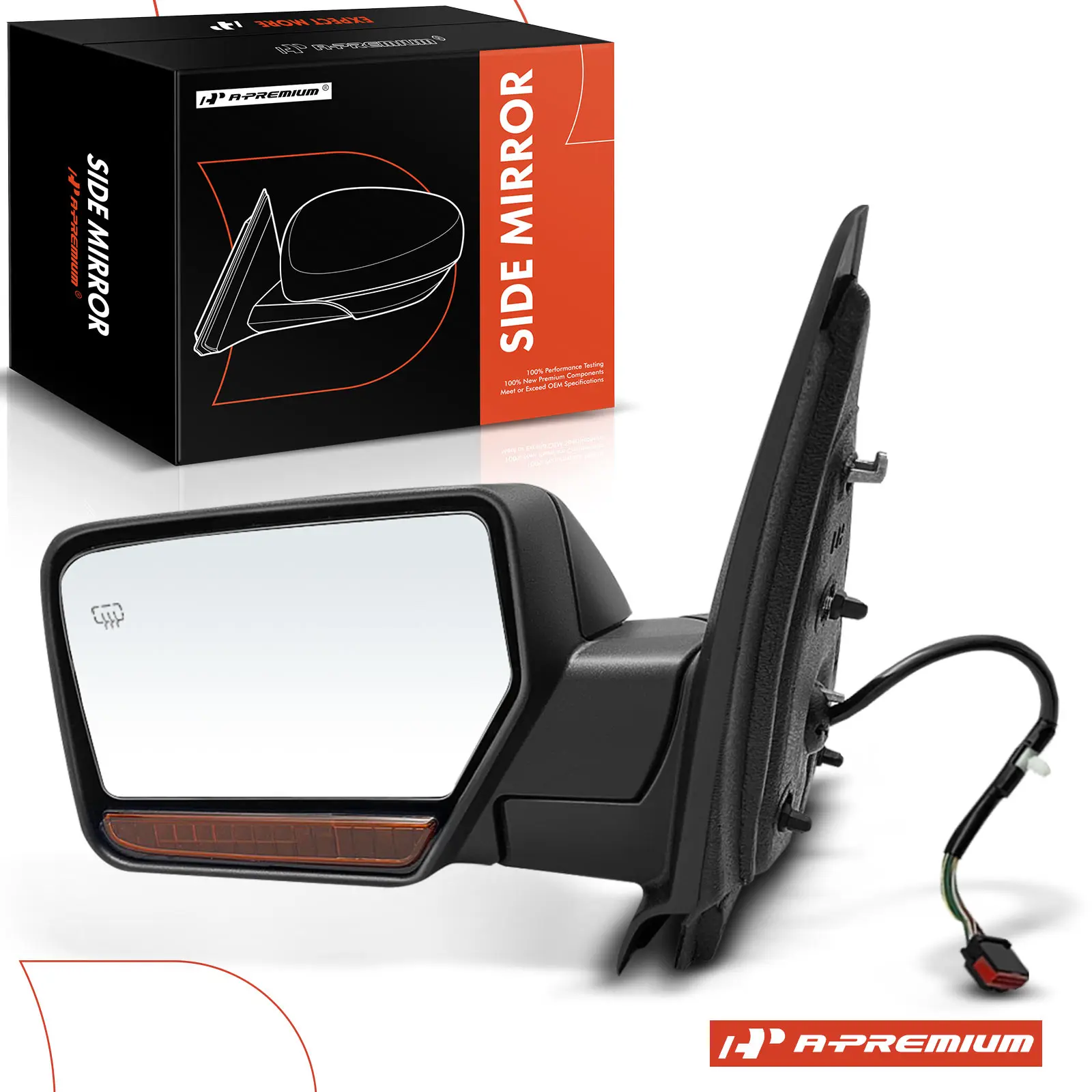 A-Premium Driver Side Power Door Mirror for Ford Expedition 2011 Non-Folding Turn Signal Light Heated Puddle Light Memory Recall