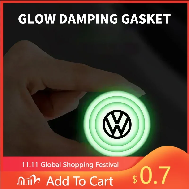 

For VW New B6 For Volkswagen Car Silicone Door Shock Stickers Absorber Soundproof Buffer Pier For Volkswagen Polo Passat B5 B6