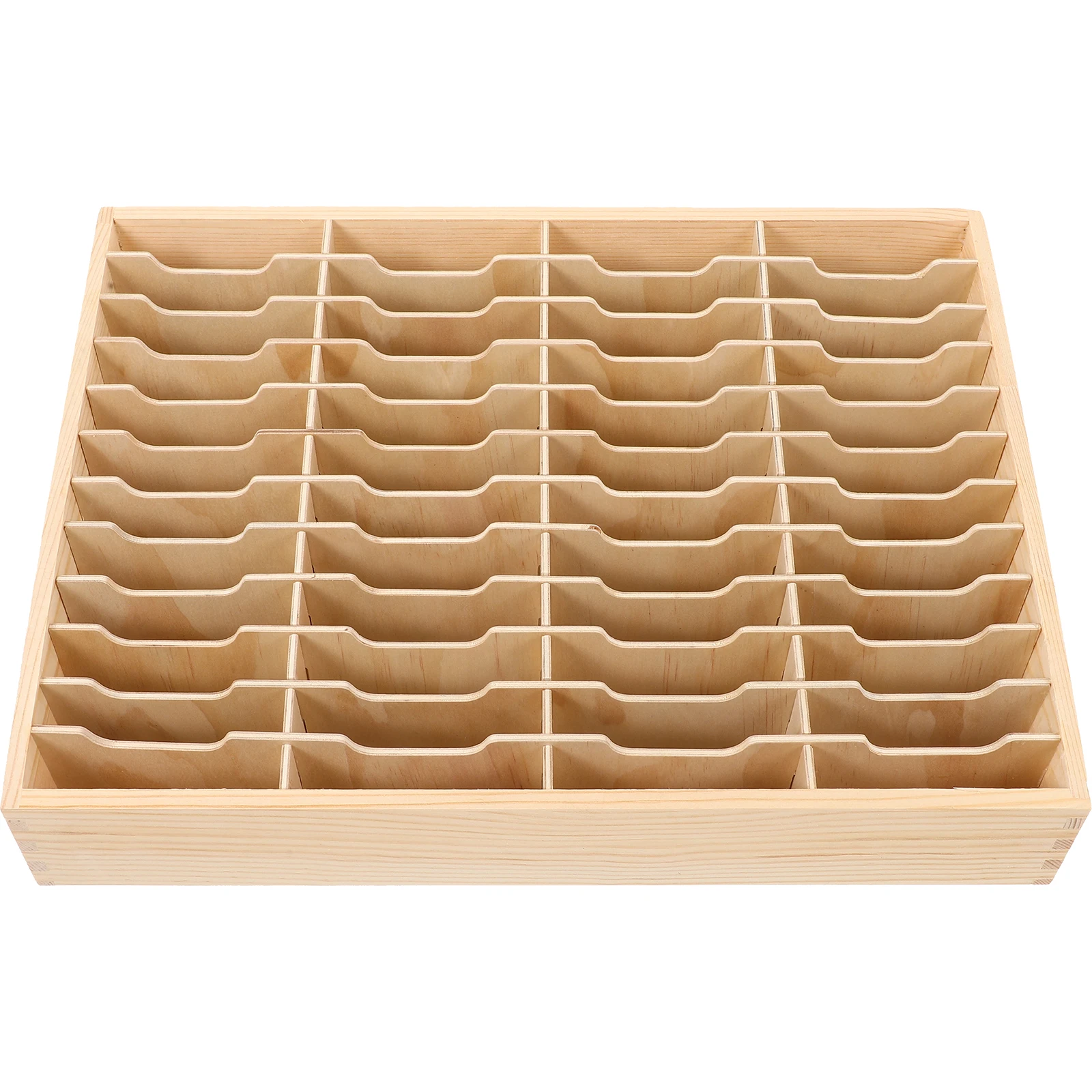 

Creative Wooden Mobile Phone Storage Box Organizer for Classroom Multifunctional Cellphone Holder with Multi Grids for Keys