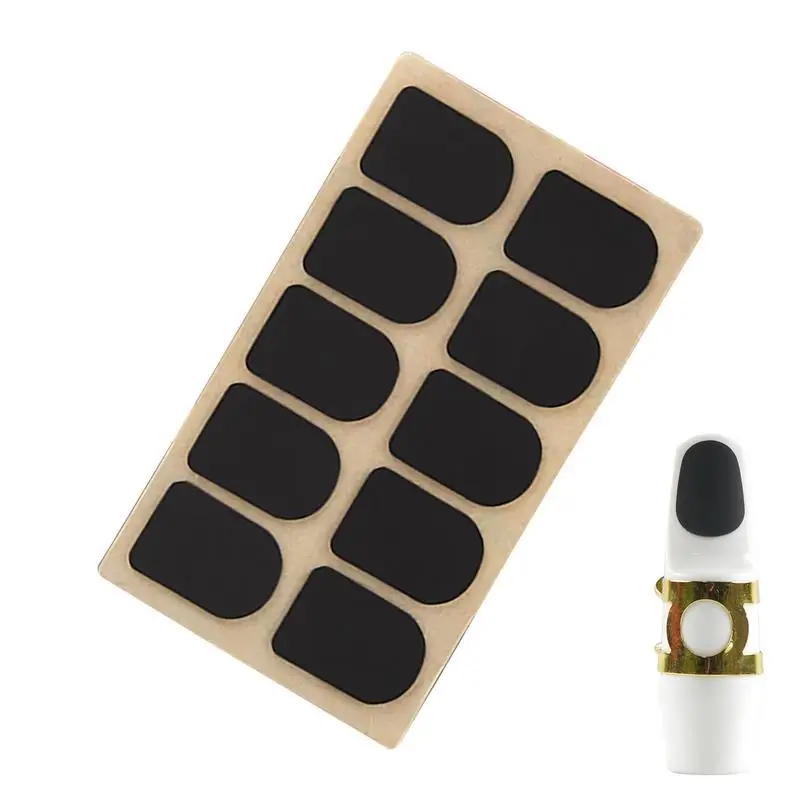 Saxophone Mouthpiece Cushions 10 Pieces Clarinet Mouthpiece Cushions Adhesive Mouthpiece Cushion For Women And Men