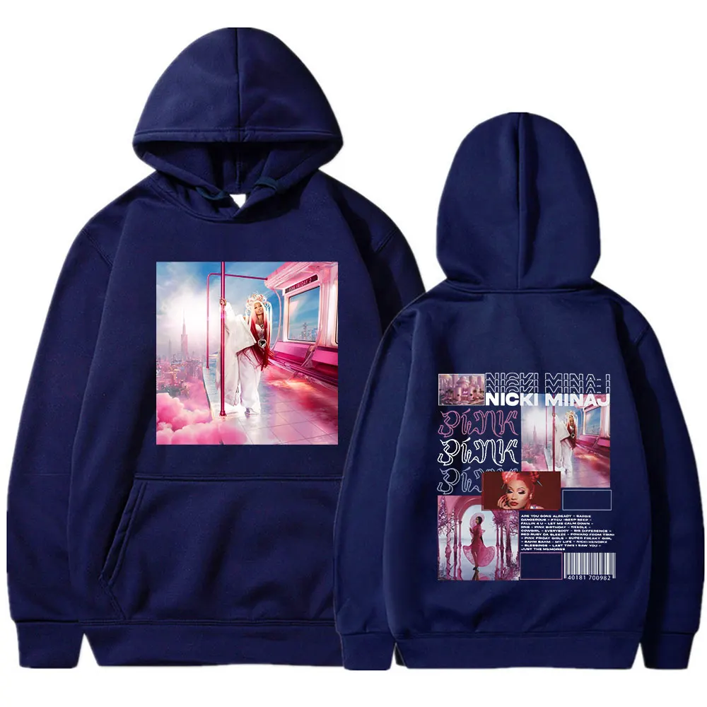 Rapper Nicki Minaj Pink Friday 2 Music Album Graphic Hoodies Men Women Clothing Fashion Hip Hop Sweatshirts Vintage Pullovers