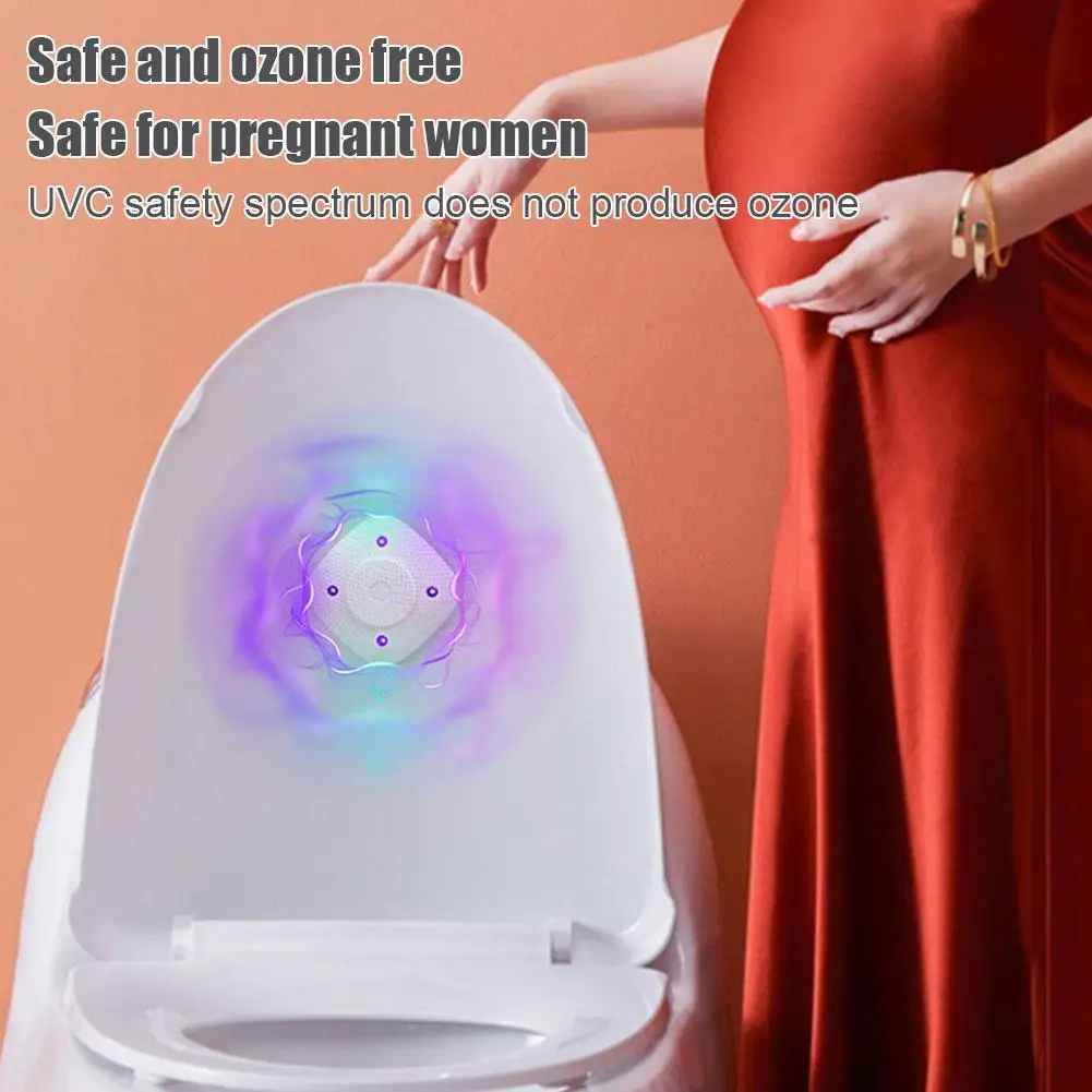 โคมไฟฆ่าเชื้อโรคในห้องน้ำแบบพกพา USB LED ชาร์จไฟได้กันน้ำสำหรับโคมไฟ tiolet Bowl WC luminaria สำหรับห้องน้ำ washro W4P3