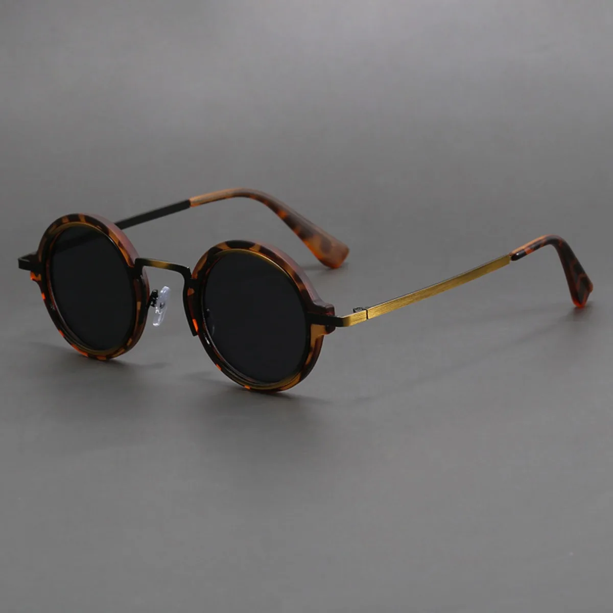 Retro Handmade Small Round Sunglasses Sun Protection Eye Protection UV Protection Men and Women Sunglasses