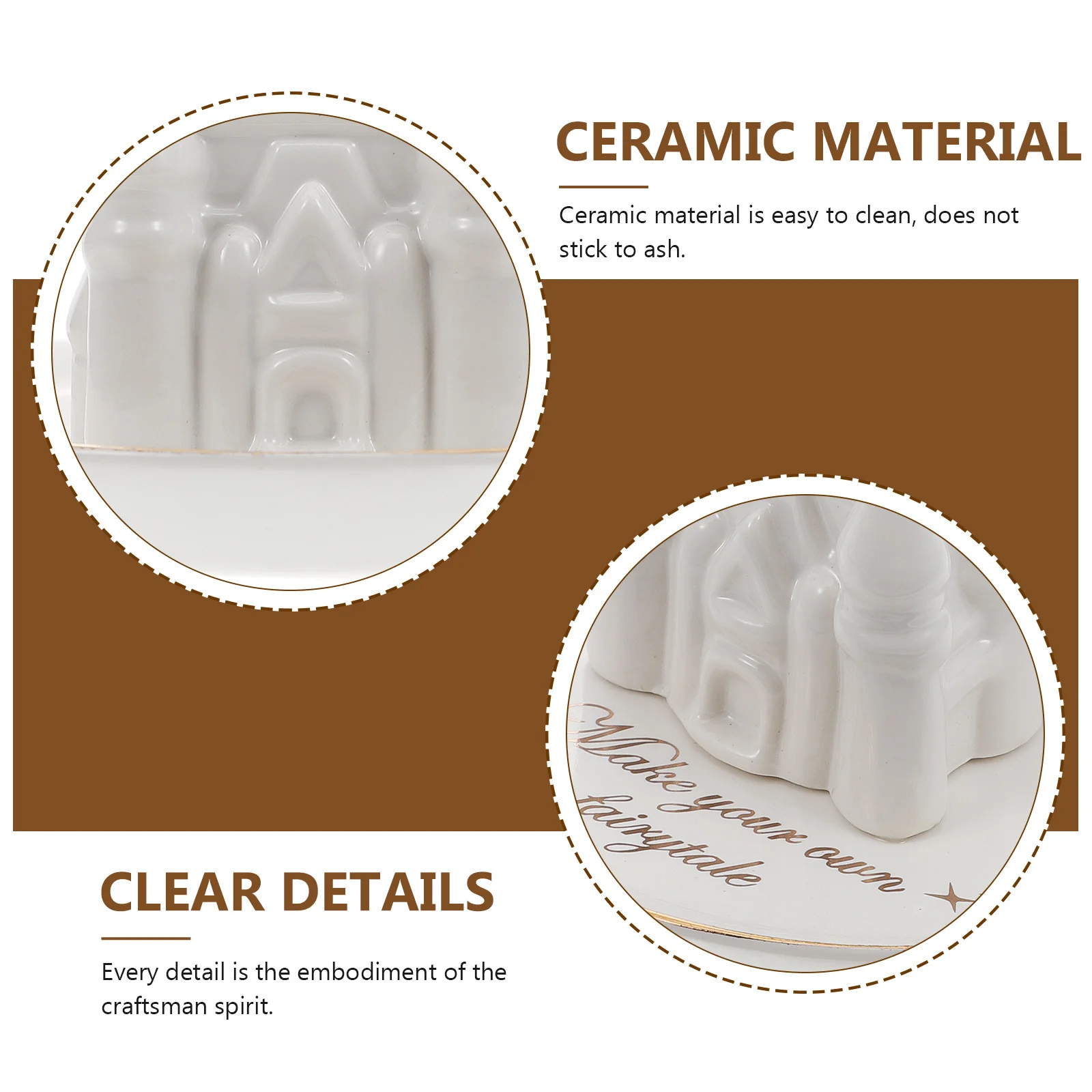 

Ceramic Jewelry Tray Castle Design Storage Plate For Rings Earrings Necklaces Bracelets Watches Keys Sundries Organizer