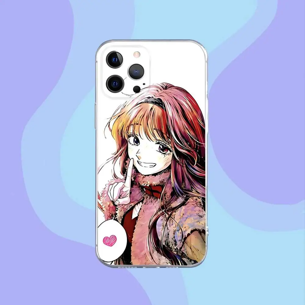 حافظة هاتف Kaoruko Anime Waguri لهاتف iPhone 17,16,15,14,13,12,11 Pro,Max,Plus,X,XS,XR,SE4,E غطاء ناعم شفاف صغير