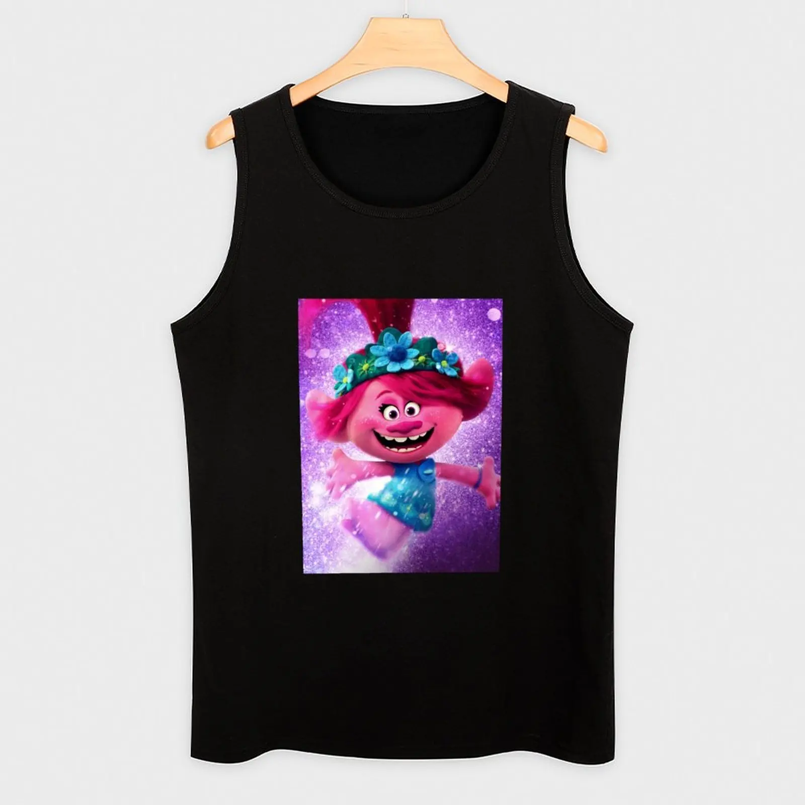 Music Retro Trolls 2 Film Cartoon World Tour Cool Graphic Gifts Tank Top Casual Work Tank Top Utility Sleeveless Shirt view 3