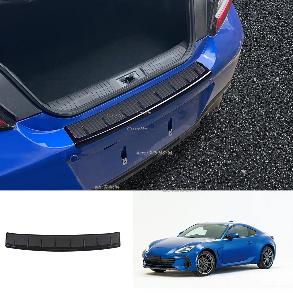 

For SUBARU BRZ/ZD8 For TOYOTA GR86/ZN8 2021 2022 ABS Black Matte Exterior Rear Bumper Cover Trim Car Sticker Styling