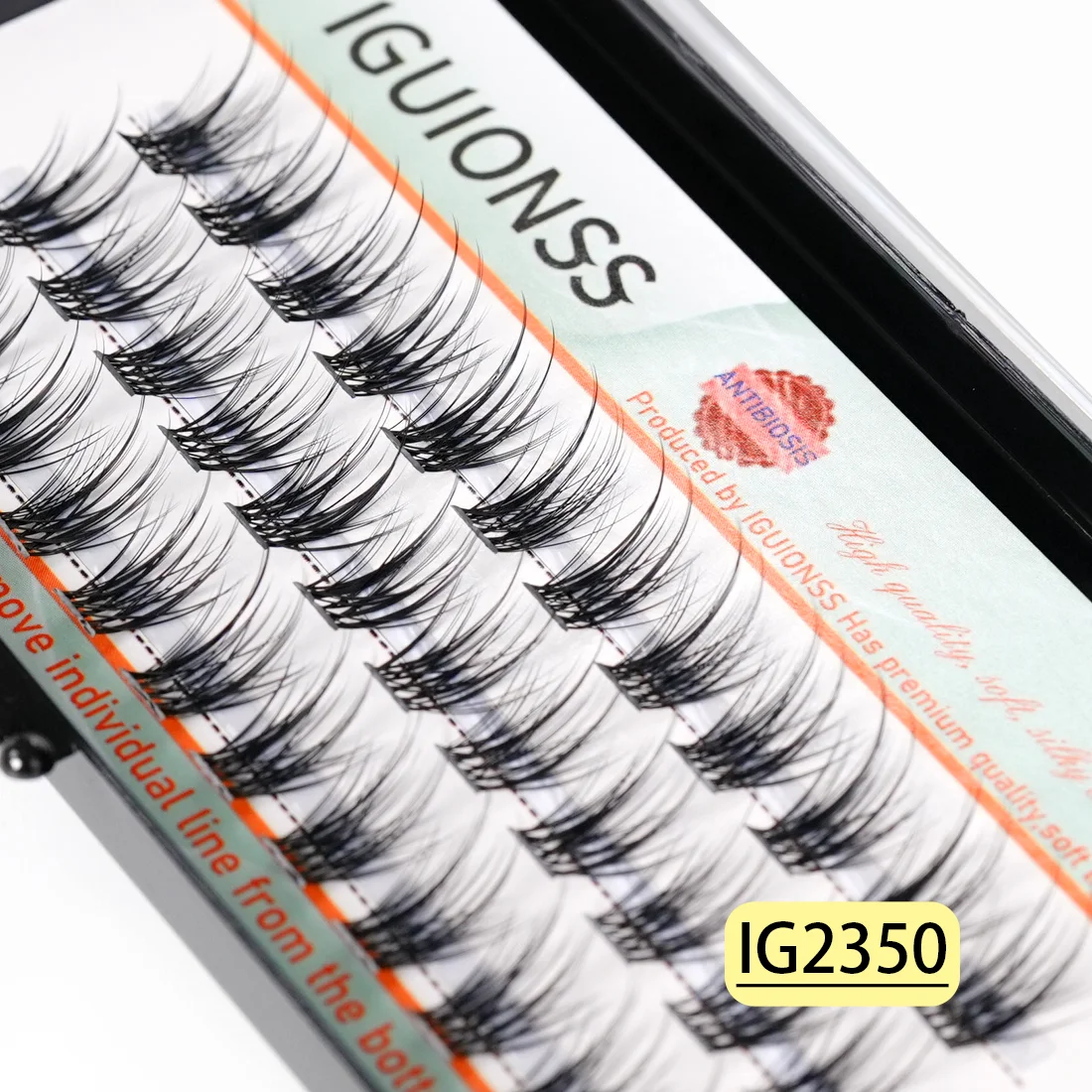 IGUIONSS Segmented False Extension Eyelash DIY Natural Individual Lash Makeup Tools Soft and Natural Easy to Operate Eyelashes