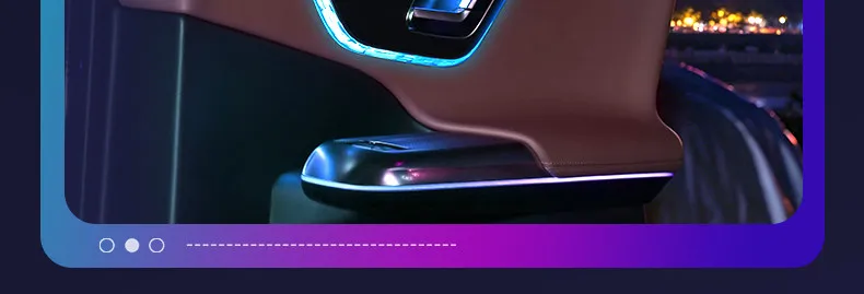 4 Stück RGB LED Kristall-Türgriffrahmen-Zierleisten für Mercedes-Benz C E GLC S Klasse W206 W214 X254 W223, Innenraum-Atmosphärenbeleuchtung – Detail 5