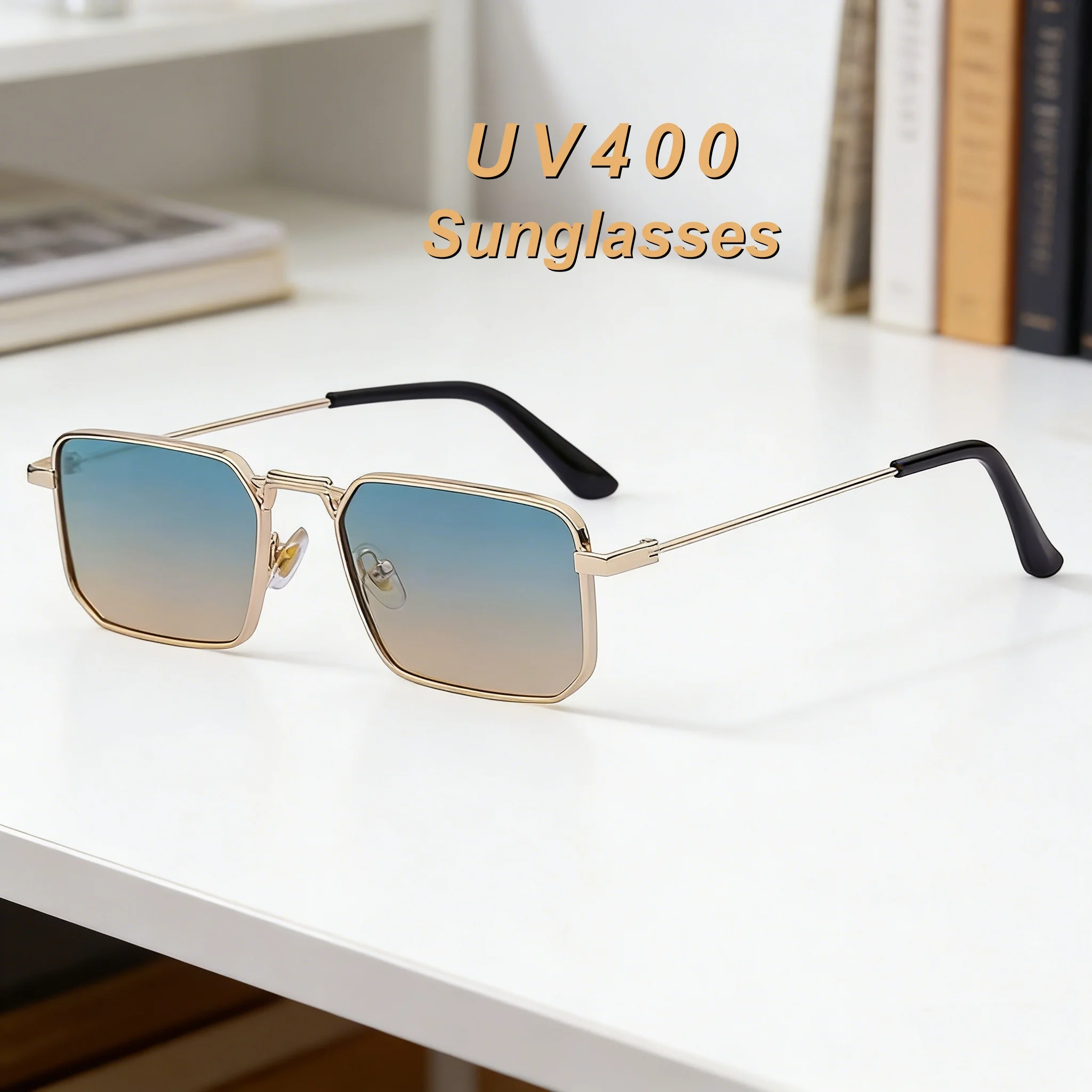 

Retro Personalized New High-definition Luxury Men's Sunglasses Outdoor Neutral UV400 Multi-color Lens Sunscreen Glasses