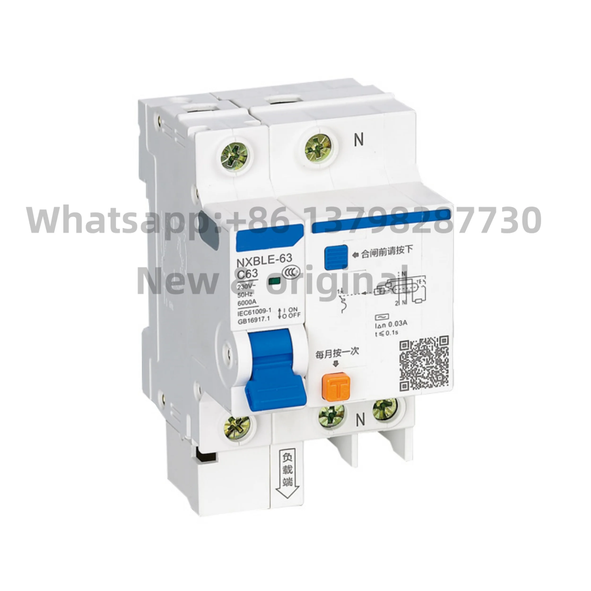 New original A-type charging pile dedicated leakage switch NXBLE-63 household switch 4p 20A 25A 40A 50A 63A 32A 100A 80A