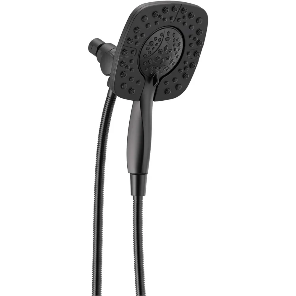 

4-Spray Dual Shower Head with Handheld Spray, Shower Head with Hose, Showerheads & Handheld Showers, Matte Black
