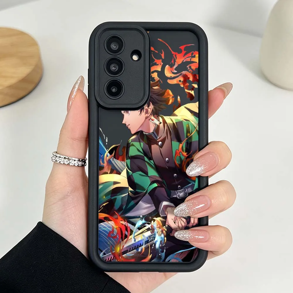 Demon Slayer Kimetsu no Yaiba Phone Case For Samsung Galaxy A71 A57 A56 A55 A54 A53 A52s A17 A16 A06 Eye Ladder Silicone Cover view 3