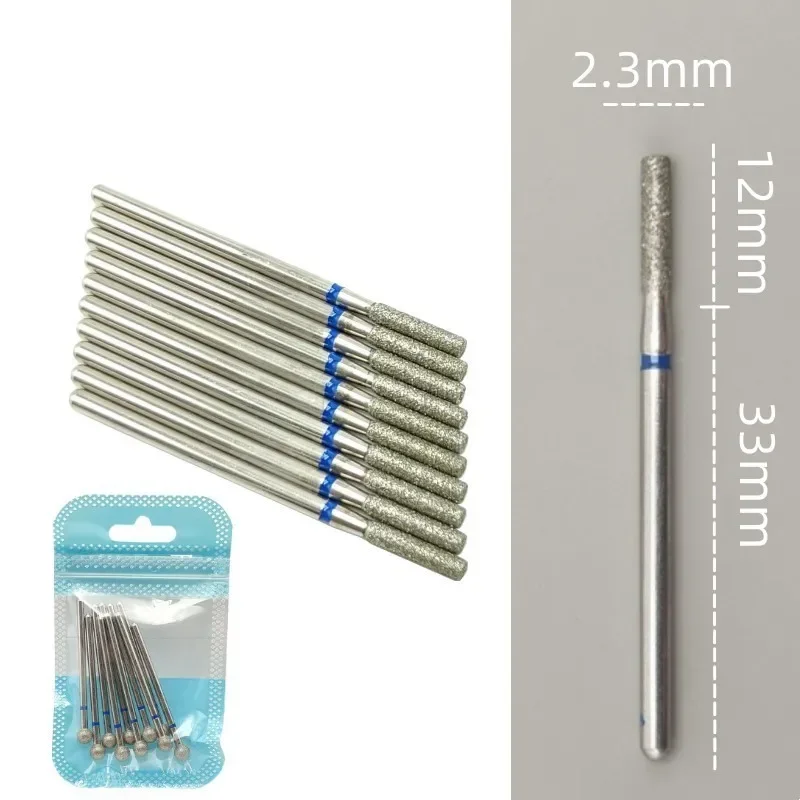 10 teile/satz Diamant Nagel Bohrer Rotery Elektrische Fräser für Pediküre Maniküre Dateien Häutchen Grat Nagel Werkzeuge Zubehör