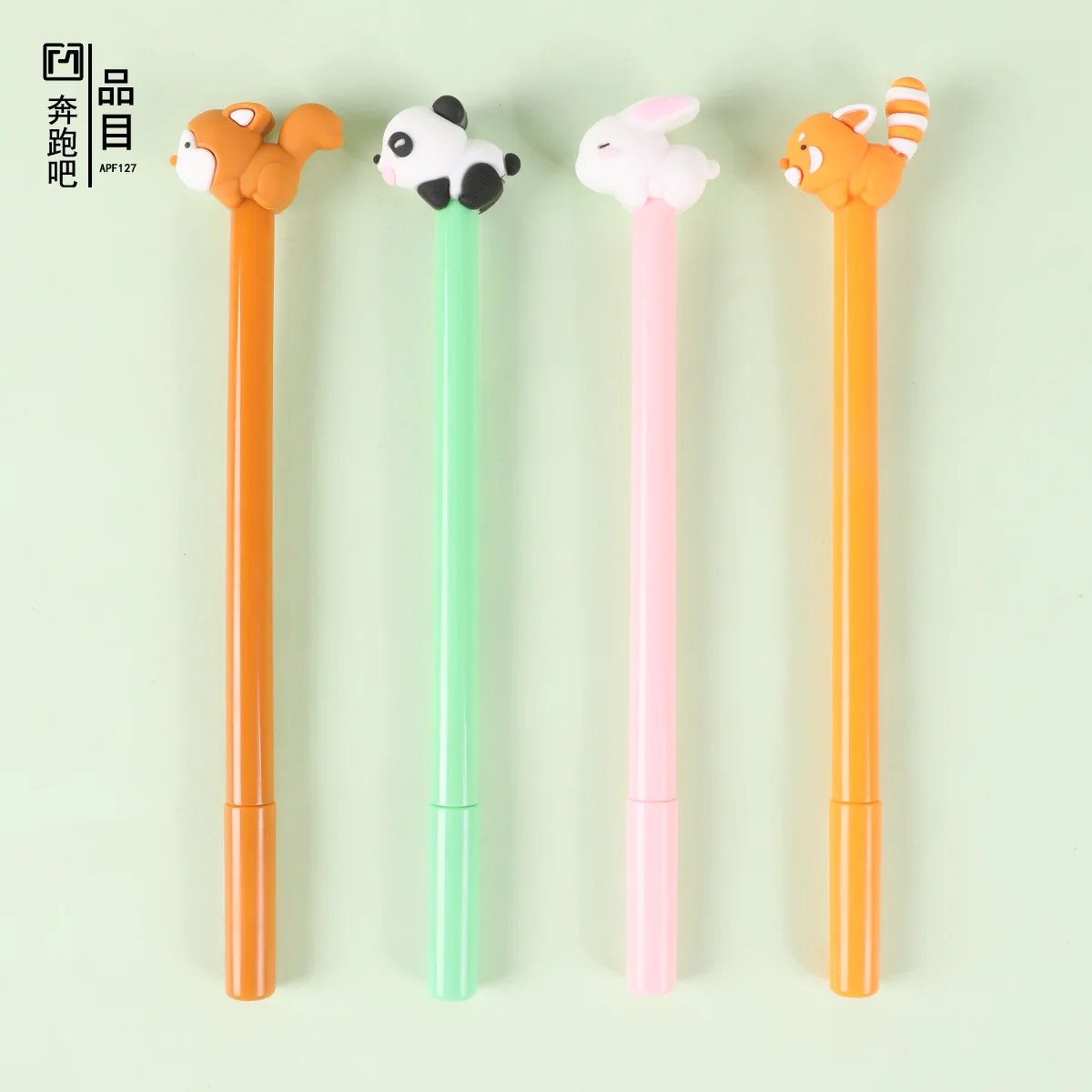 

48PCS New Creative Cute Panda Neutral Pen Student Stationery Silicone Modeling Signature Pen High Value Spot