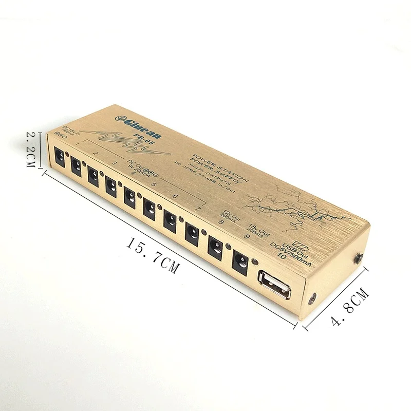 Ginean PB-05 guitar effects power supply 18V 10-way output outdoor performance musical instrument accessories image 6
