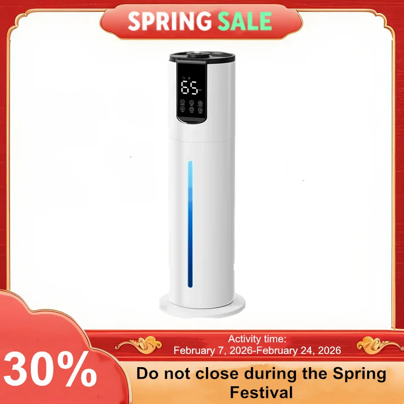 

Умный ультразвуковой увлажнитель воздуха 8 л с верхней заливкой, ультра тихий для детской комнаты и спальни, увлажнитель воздуха с автоматическим отключением, большой бак